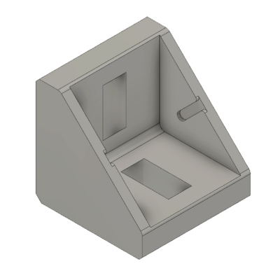 MODULAR SOLUTIONS GUSSET BRACKET&lt;BR&gt;45MM X 45MM WITH STAINLESS STEEL HARDWARE REINFORCEMENT ANGLE